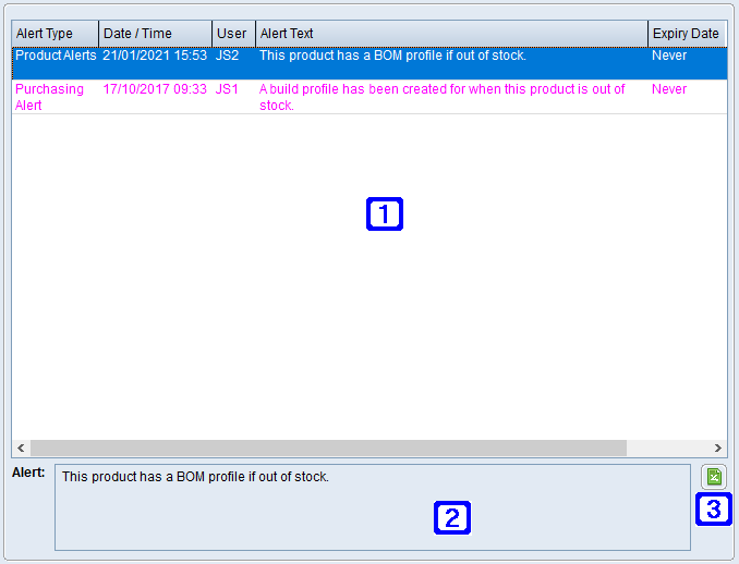 Alerts Tab Screen Alerts Tab Screen