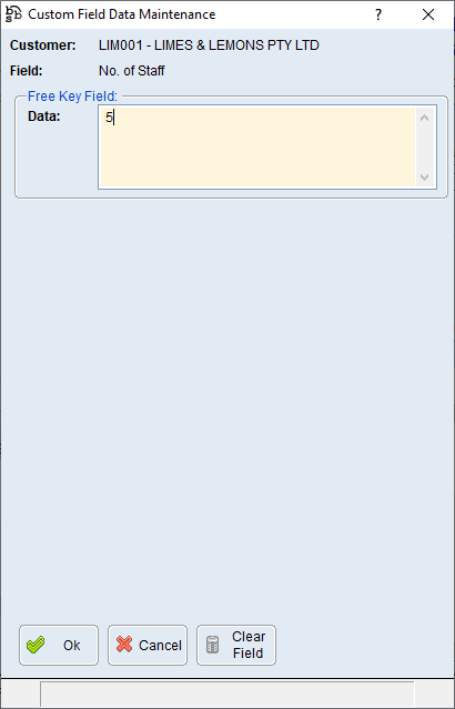 Custom Field Data Maintenance - Not Limited to List Screen Custom Field Data Maintenance - Not Limited to List Screen