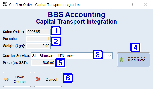 Capital Transport Integration Screen Capital Transport Integration Screen