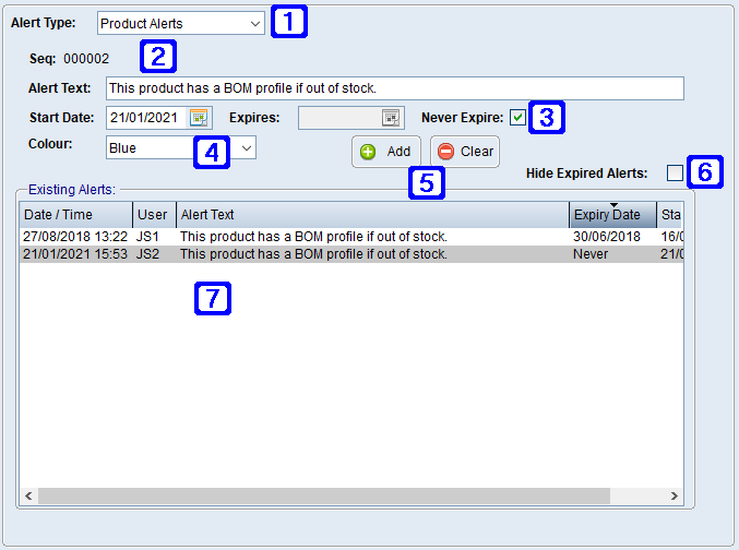 Alerts Tab Screen Alerts Tab Screen